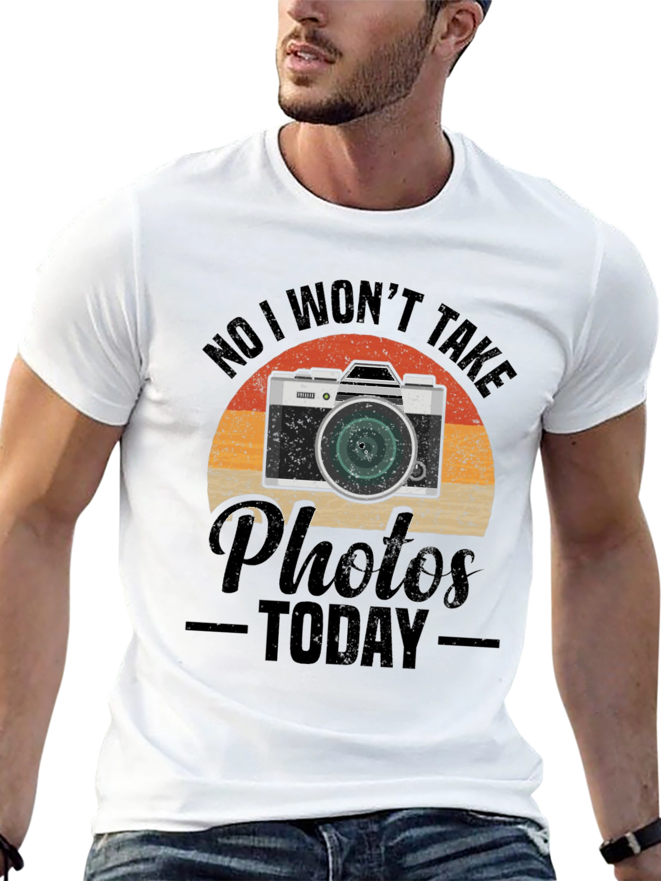Retro Camera T-Shirt - No Photos Today