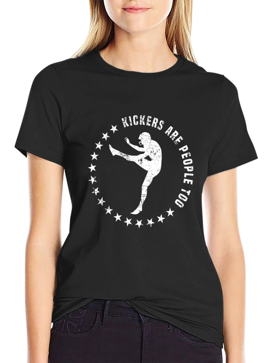 Kickers Are People Too Graphic Tee - Football T-Shirt