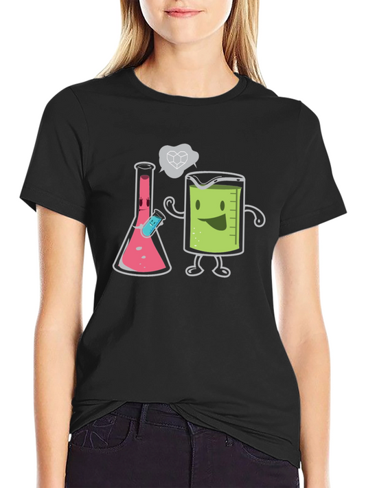 Science Humor T-Shirt - Beaker & Flask Chemistry Tee