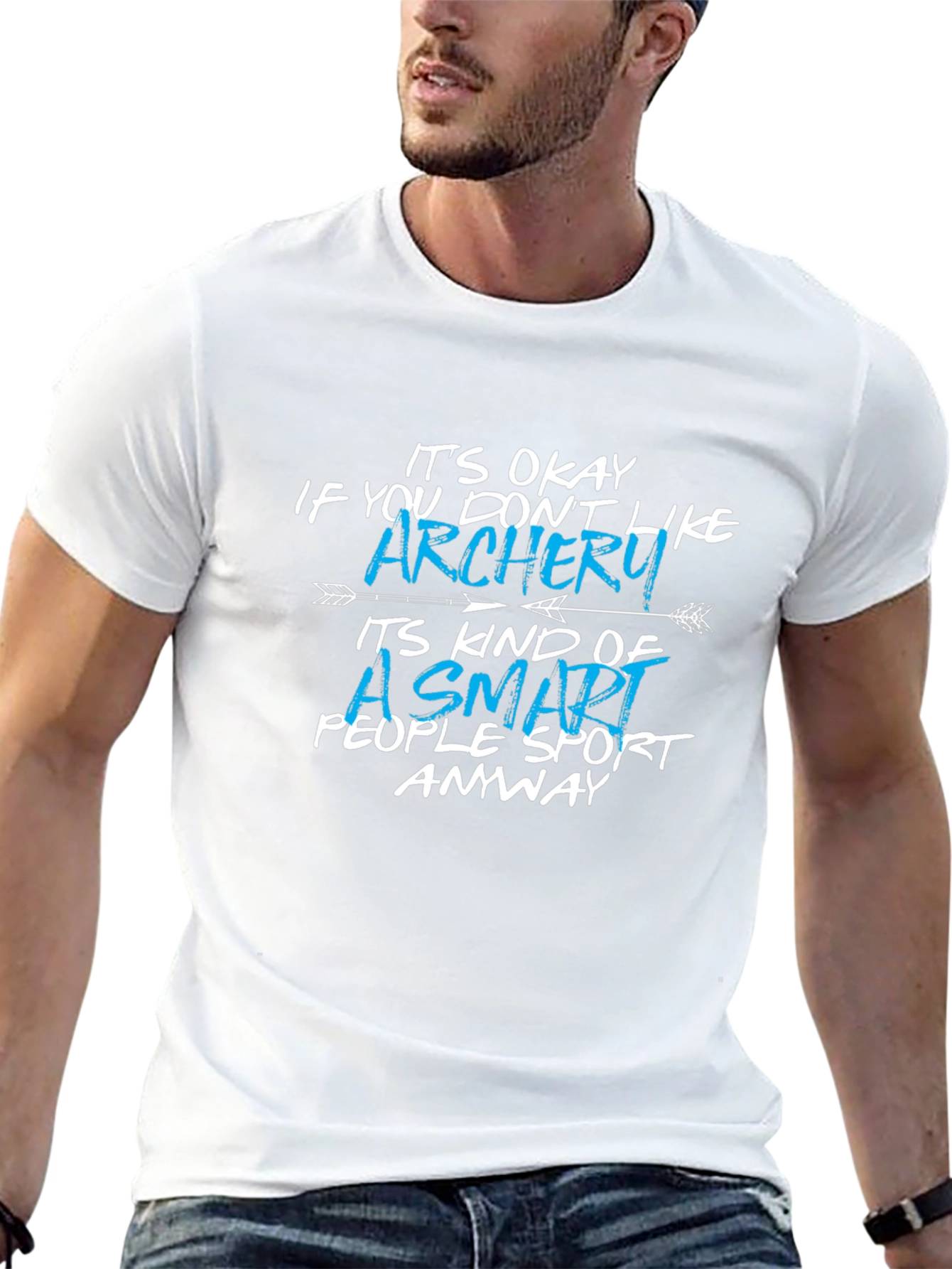 Funny Archery T-Shirt: Smart People Sport Tee