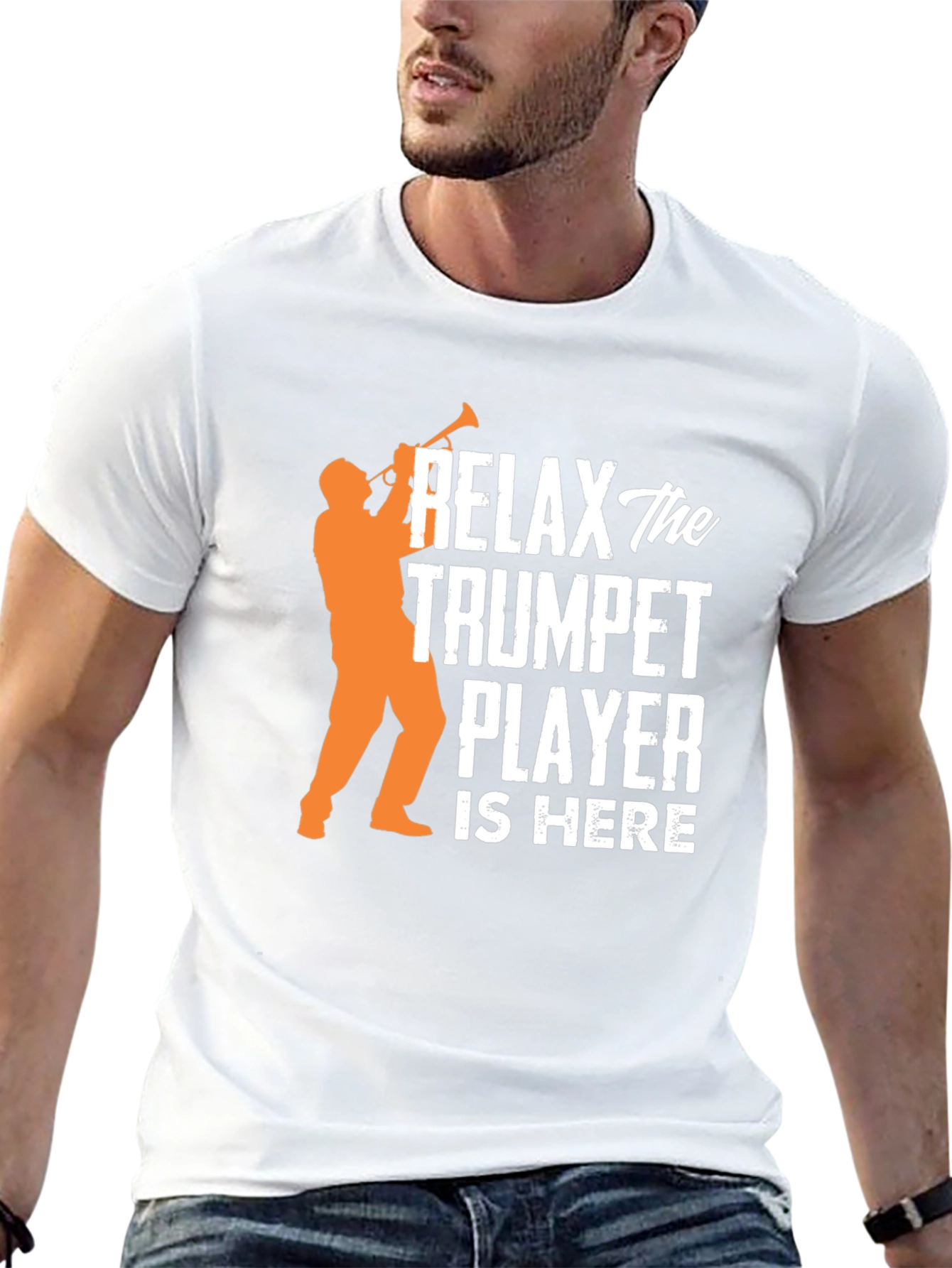 Relax Trumpet Player Here Graphic T-Shirt
