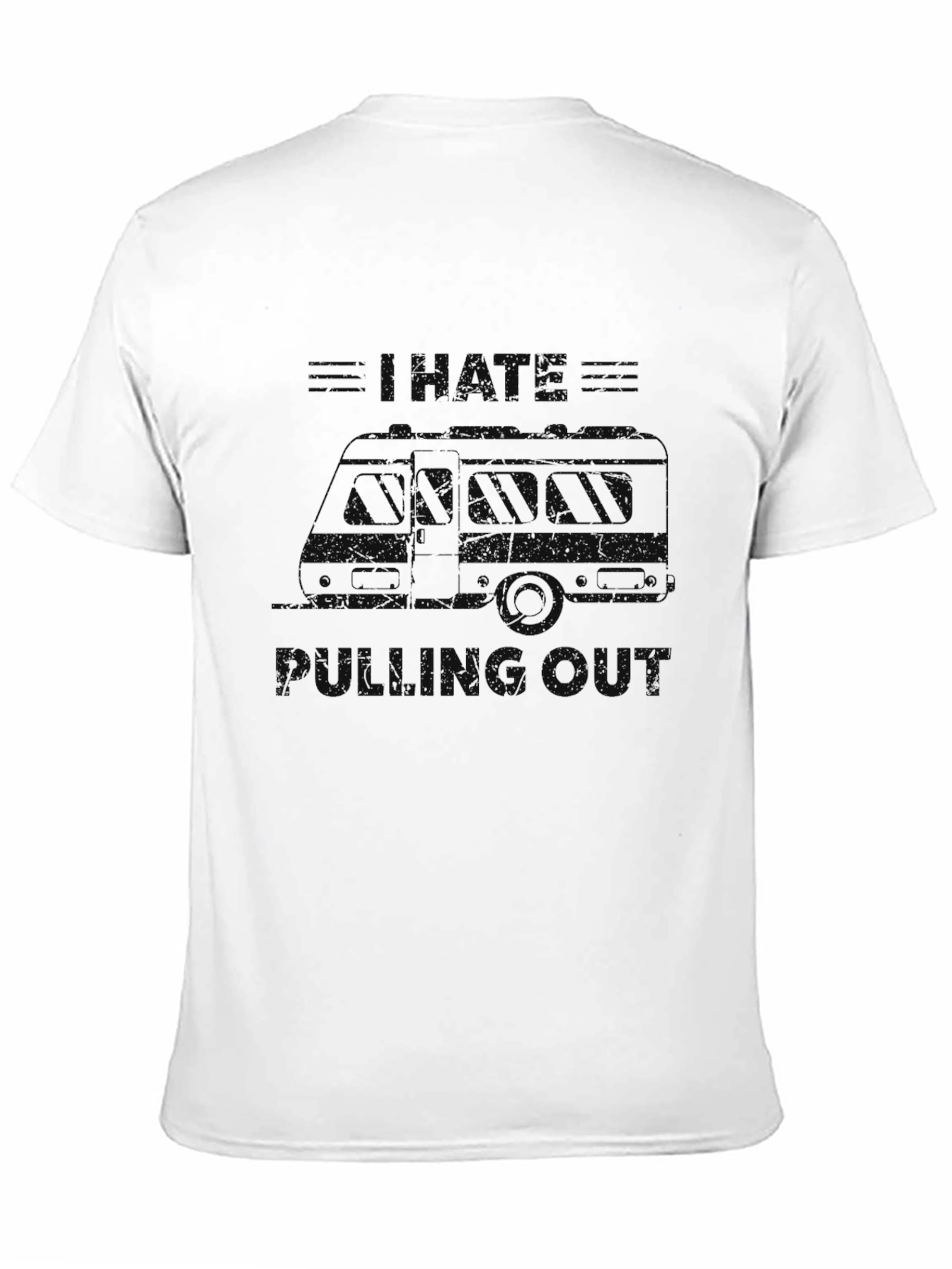 I Hate Rolling Quiet Black Graphic T-Shirt