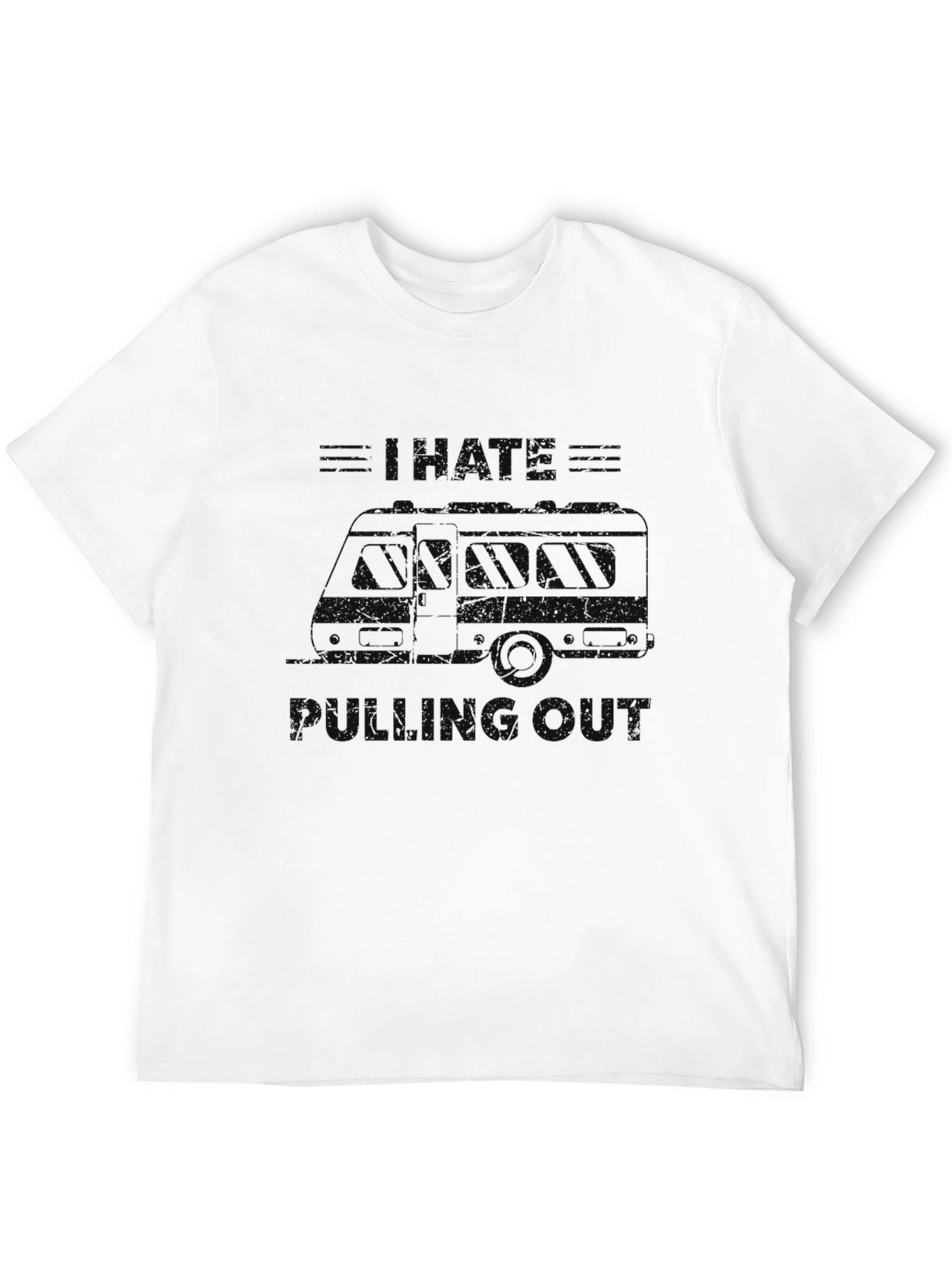I Hate Rolling Quiet Black Graphic T-Shirt