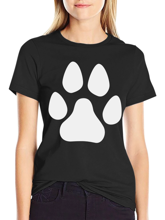Paw Print Graphic Tee - Black Unisex T-Shirt