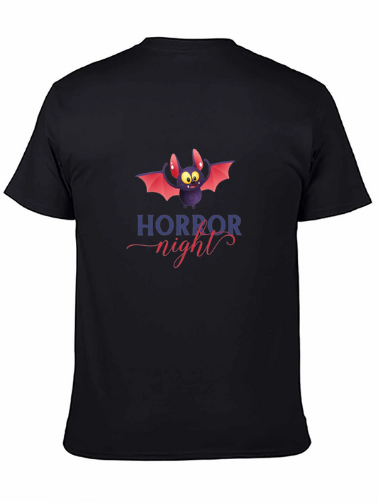 Horror Night Bat Graphic Tee