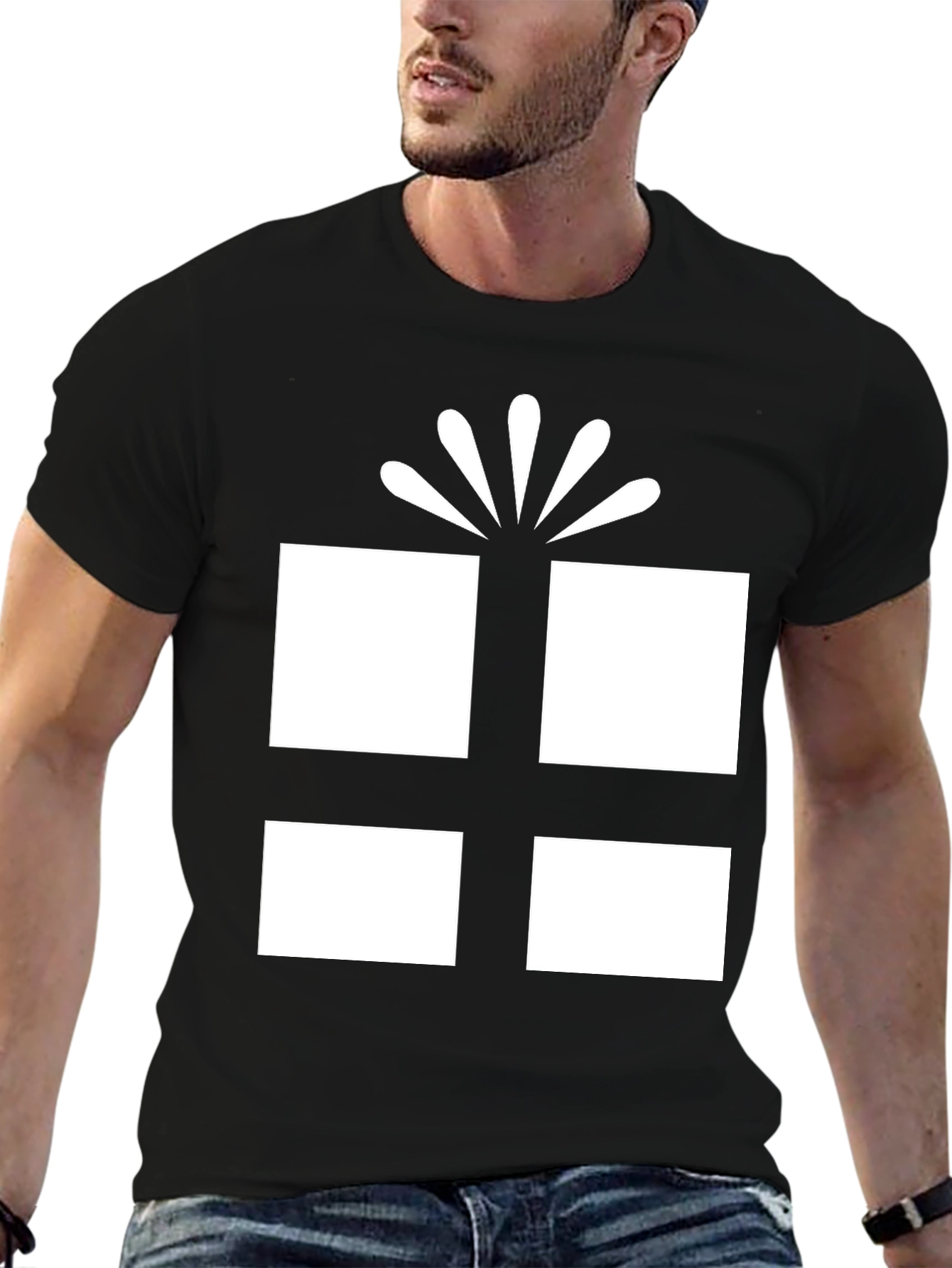 Gift Box Graphic Tee - Stylish Unisex T-Shirt