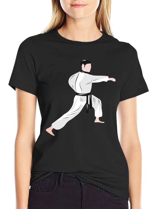 Karate Stance Graphic Tee - Black Martial Arts Shirt