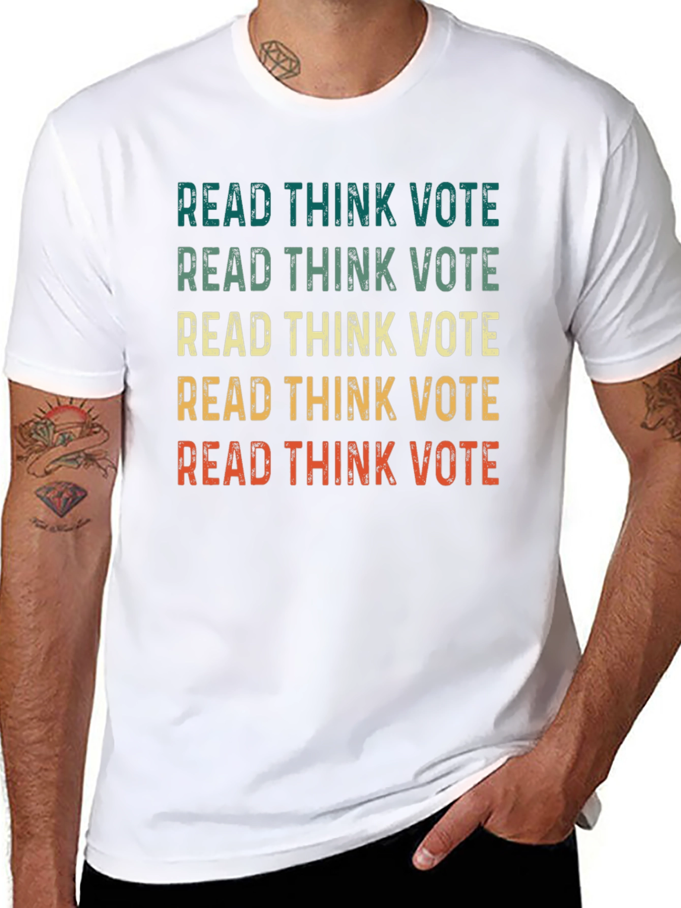 Read Think Vote Graphic Tee
