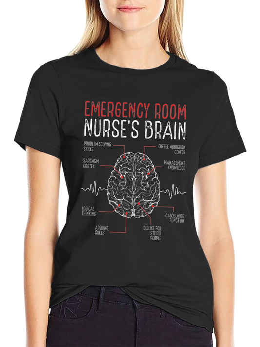 Emergency Room Nurse Brain T-Shirt