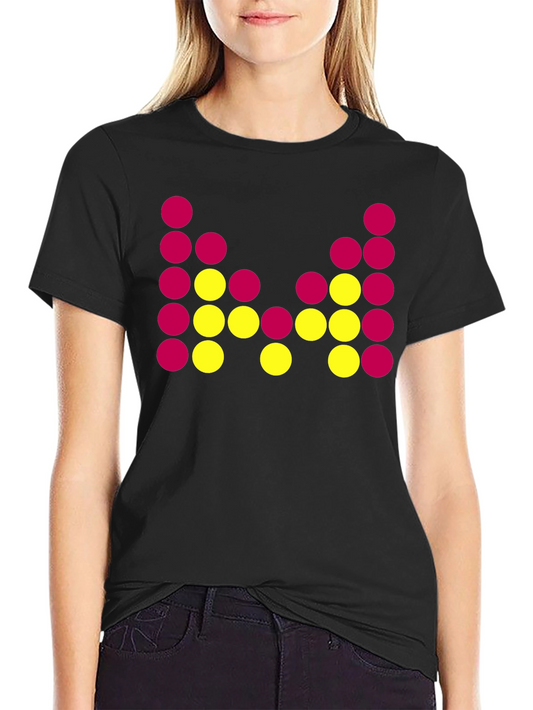 Abstract Dot Design Black T-Shirt