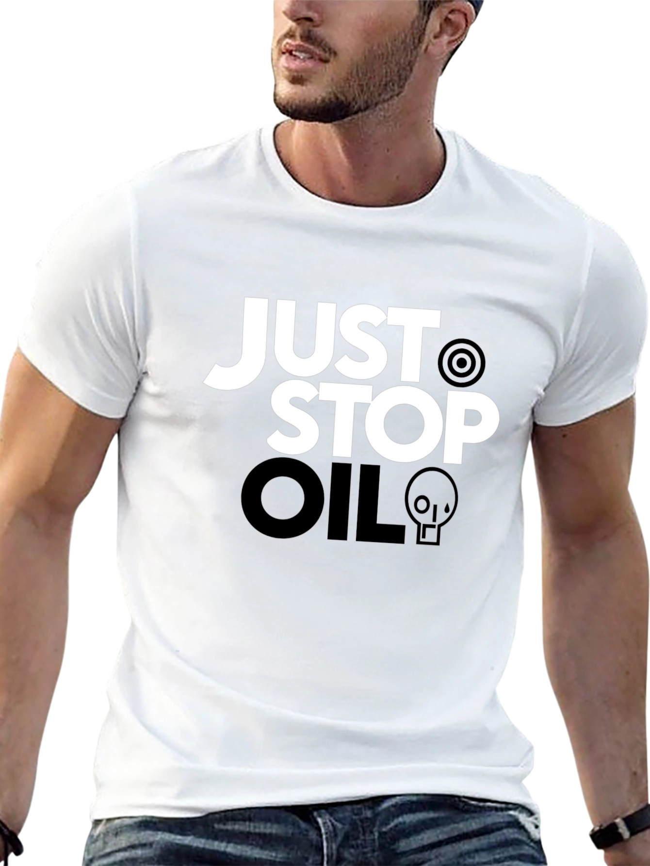 Just Stop Oil Graphic Tee - Black