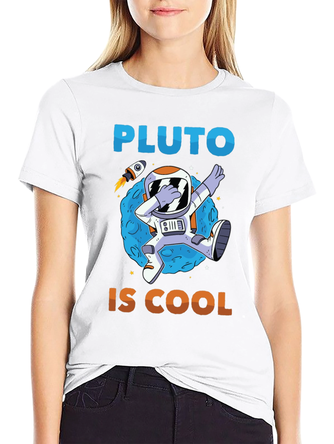 Pluto Is Cool T-Shirt - Astronaut Dabbing