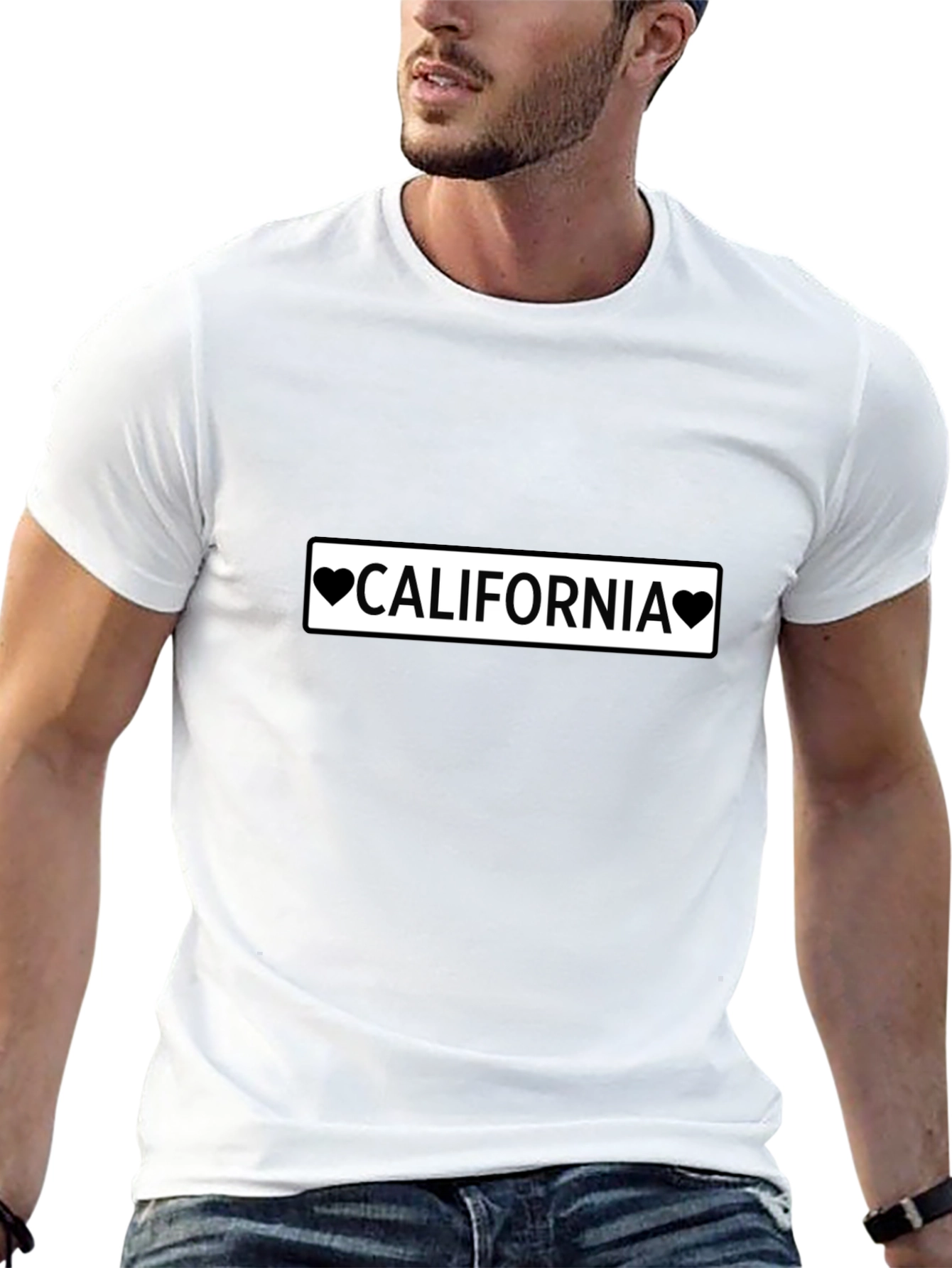 California Love Graphic Tee - Black Cotton Shirt
