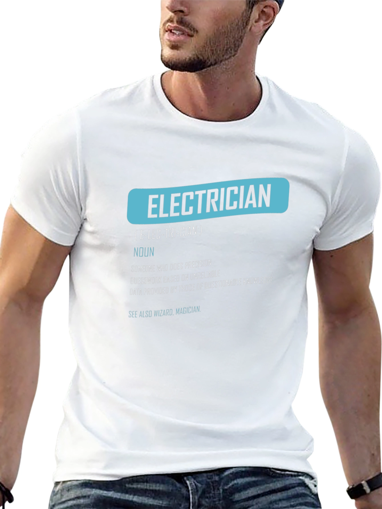 Electrician Definition Graphic Tee - Funny Job Gift