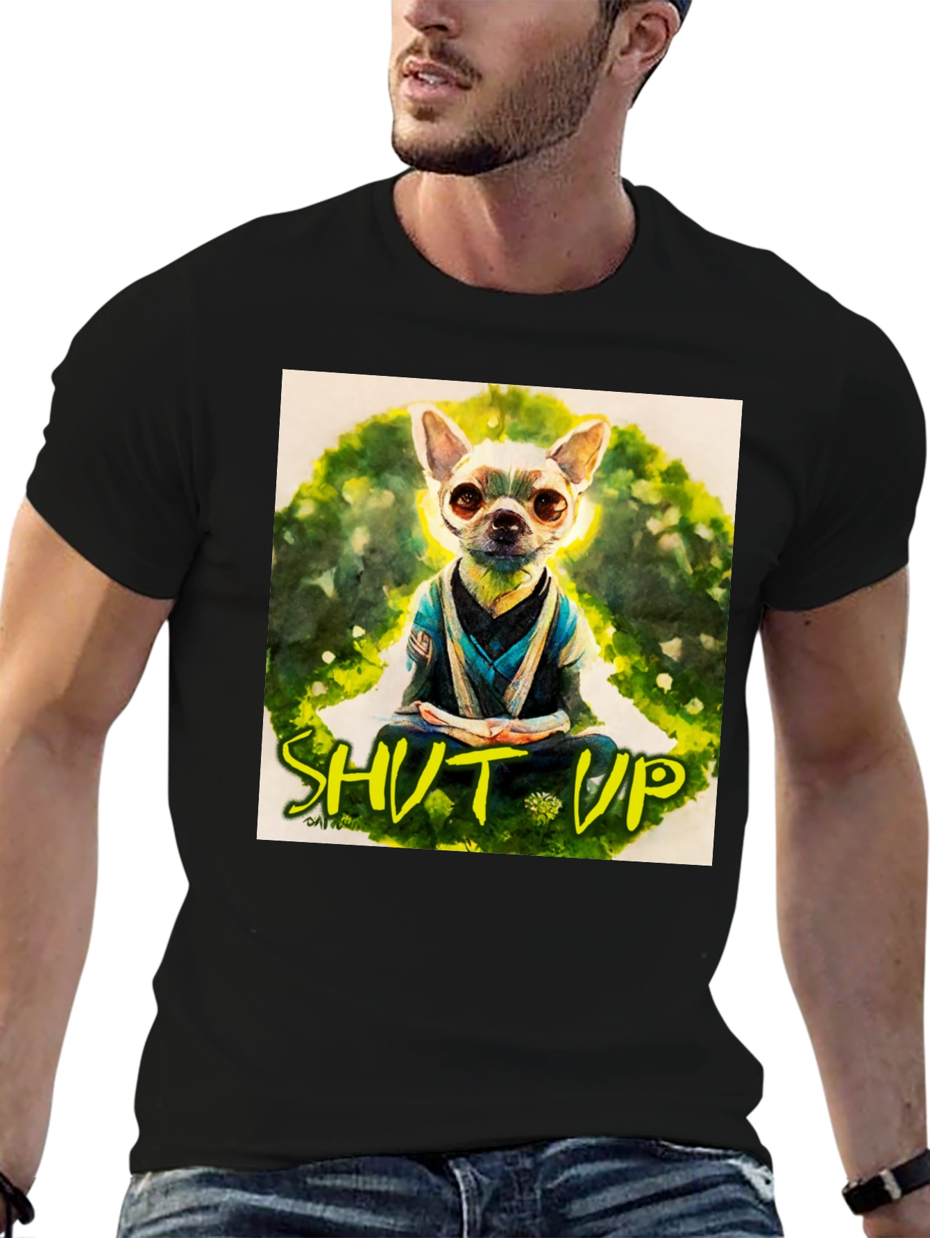 Zen Chihuahua T-Shirt - Meditating Dog Graphic Tee