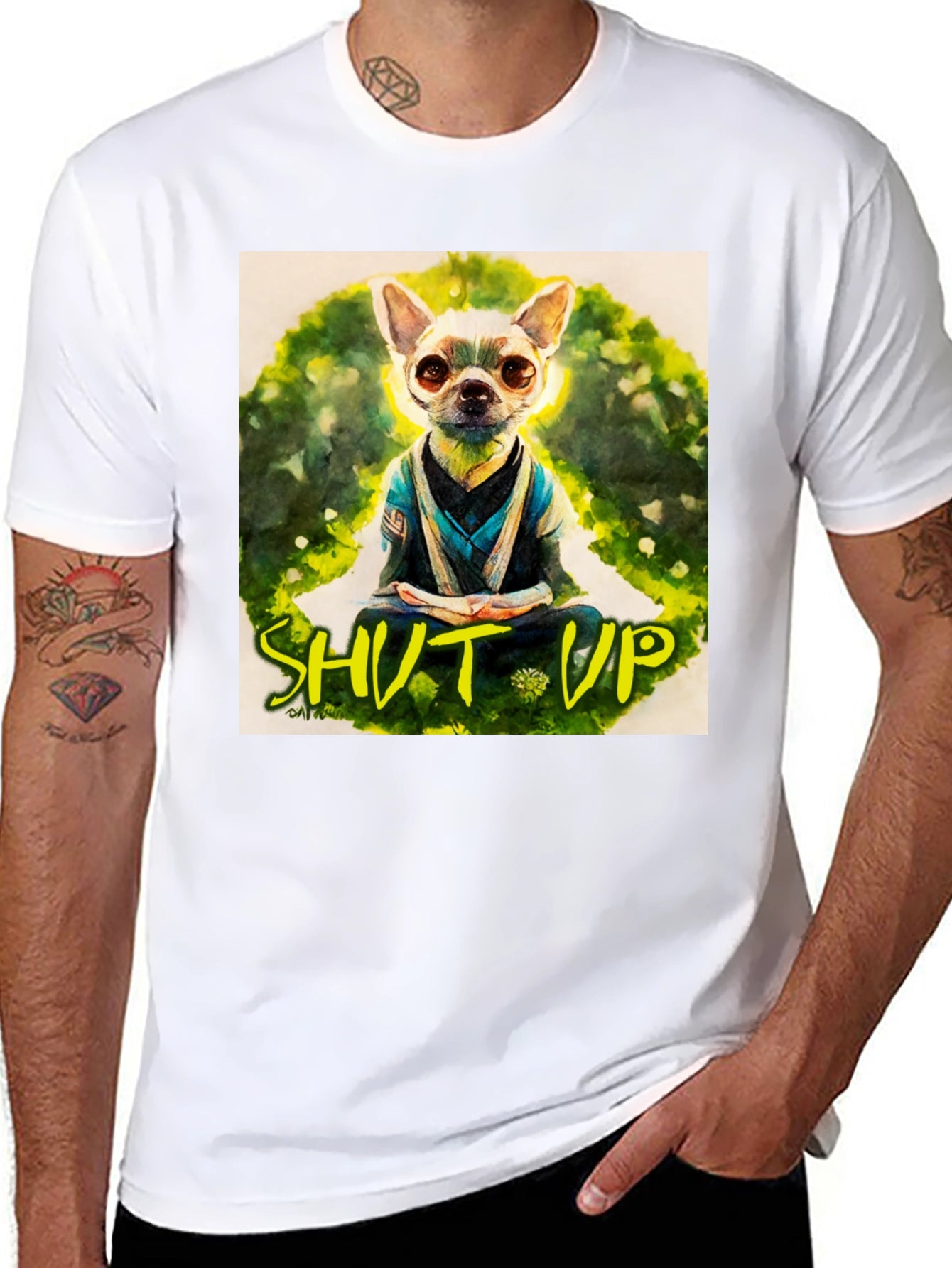 Zen Chihuahua T-Shirt - Meditating Dog Graphic Tee