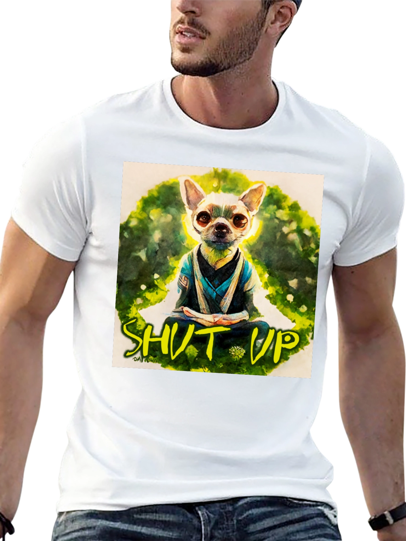 Zen Chihuahua T-Shirt - Meditating Dog Graphic Tee