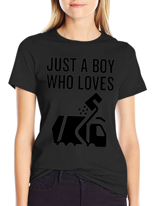 Boy Who Loves Garbage Trucks T-Shirt