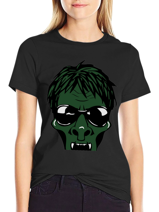 Zombie Face Black T-Shirt