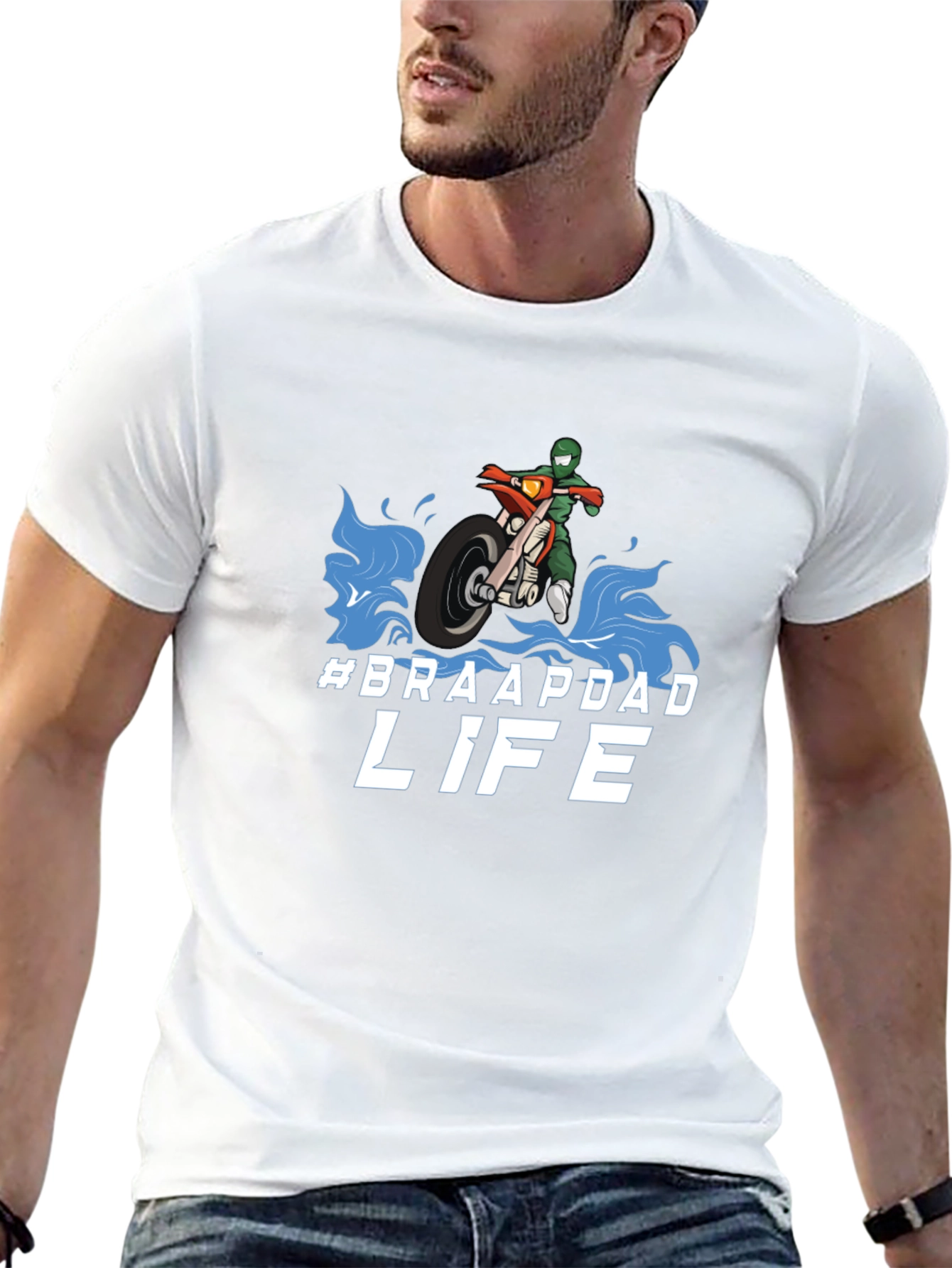 Braapdad Life T-Shirt - Motocross Dad Tee