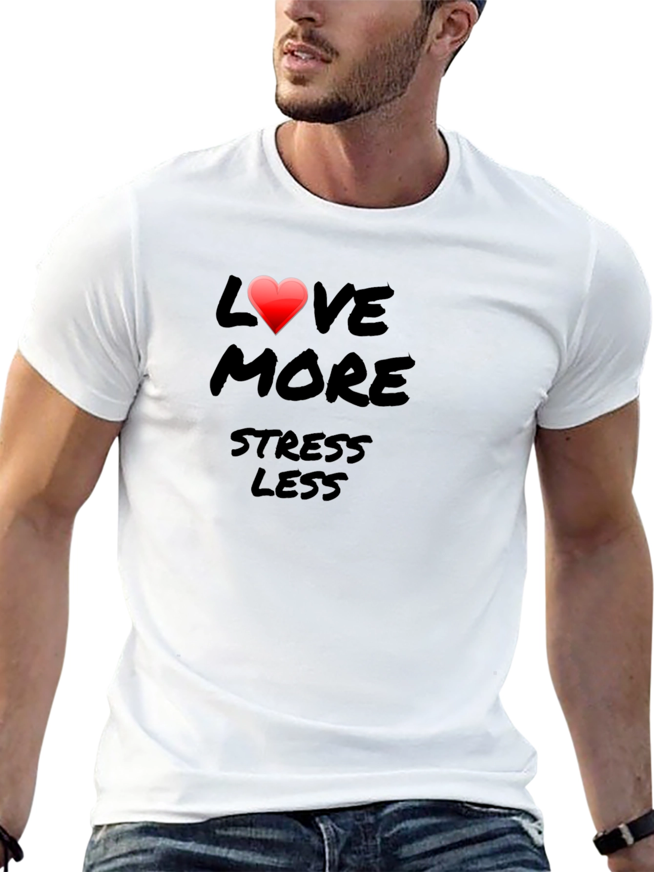 Love More Stress Less Graphic Tee