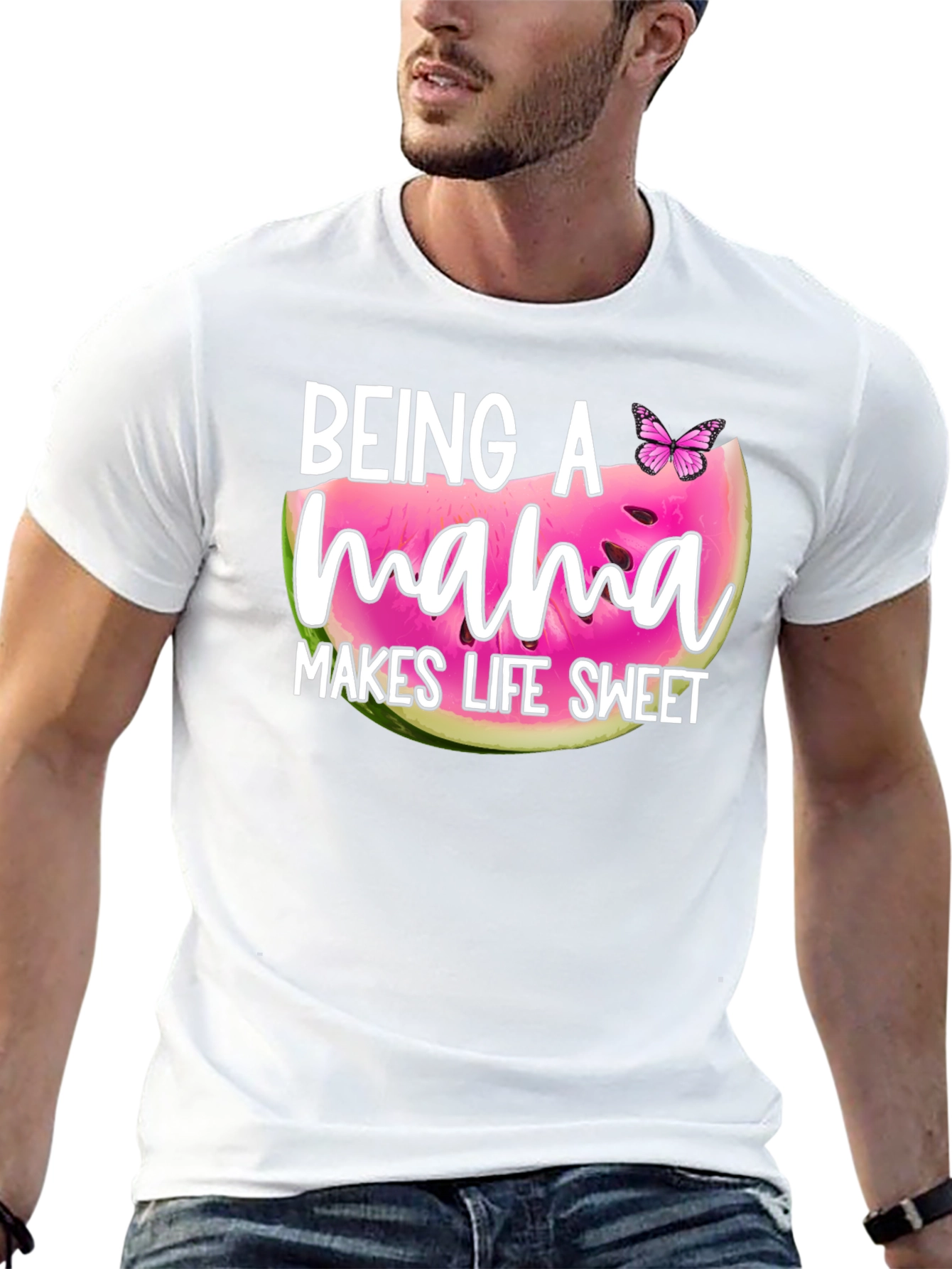 Sweet Mama Graphic Tee - Watermelon Print