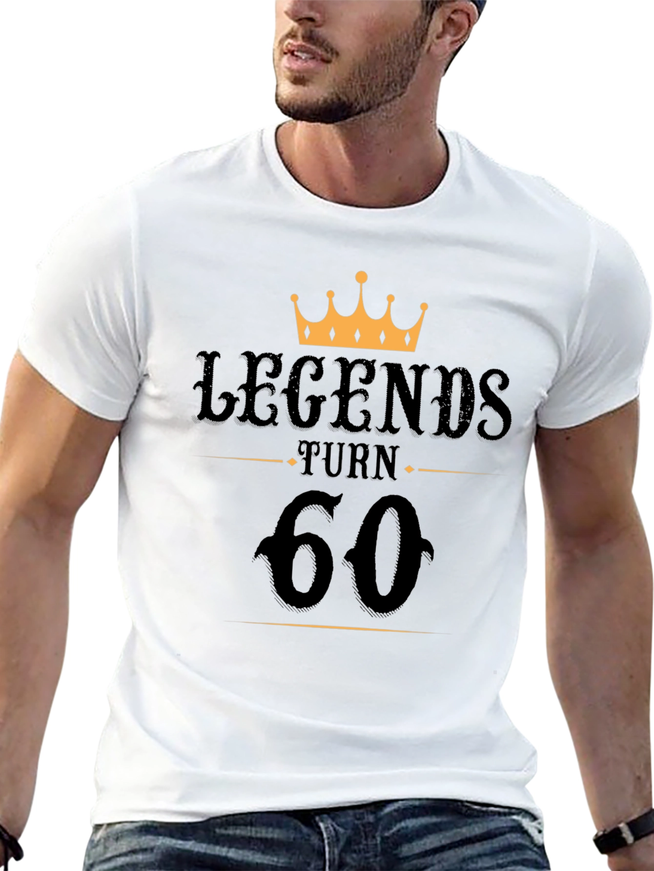 Legends Turn 60 Black T-Shirt