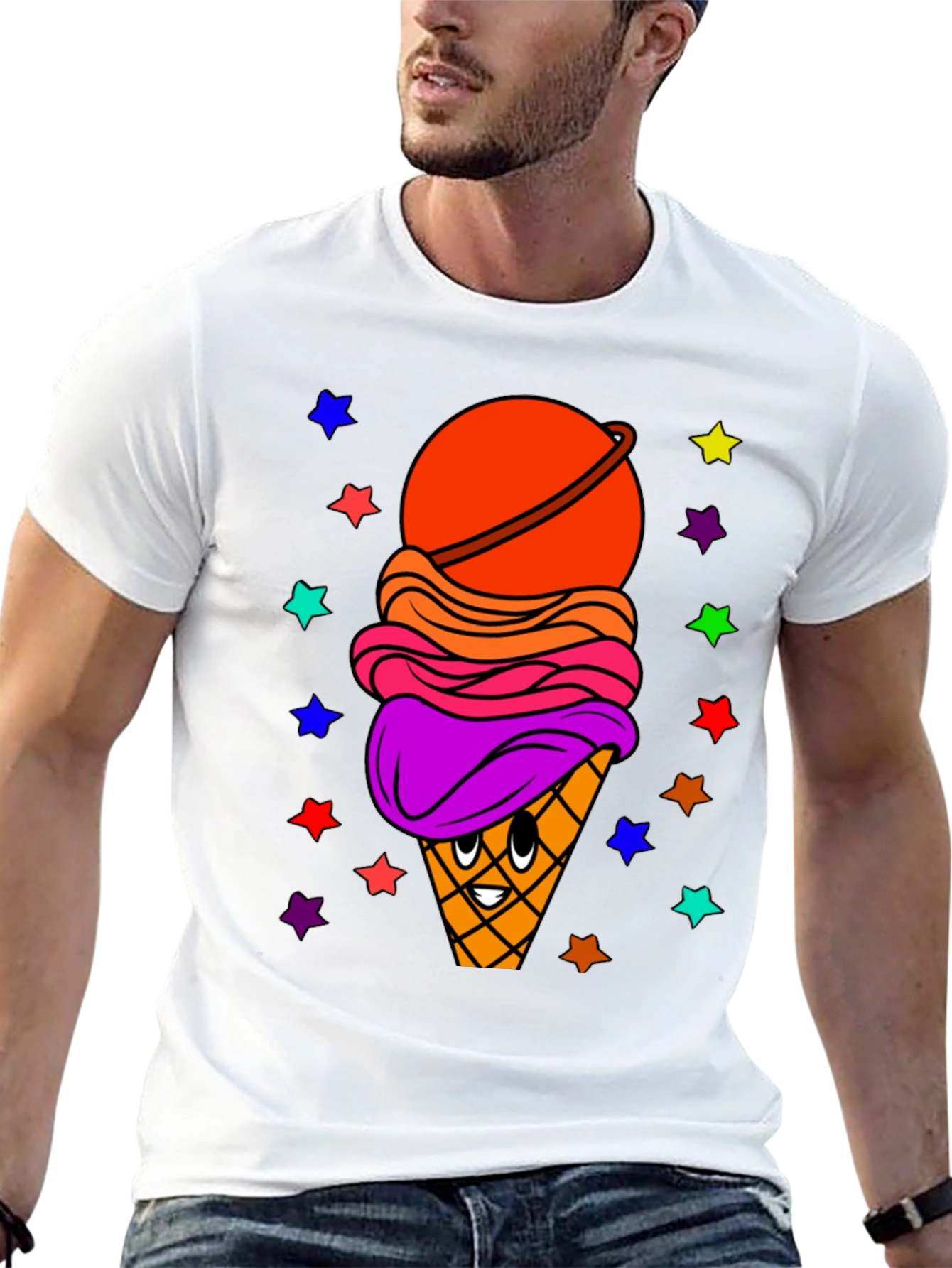 Ice Cream Planet Graphic T-Shirt