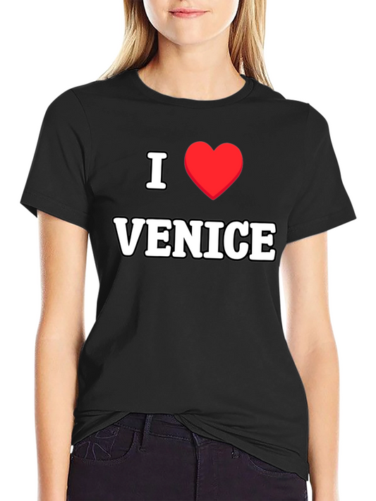 I Love Venice T-Shirt - Classic Black Tee