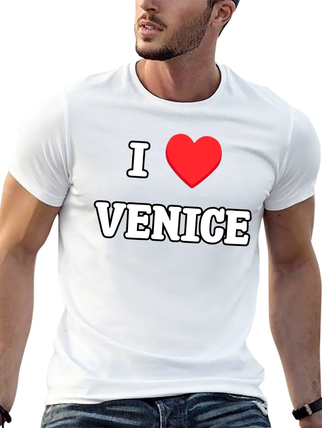 I Love Venice T-Shirt - Classic Black Tee