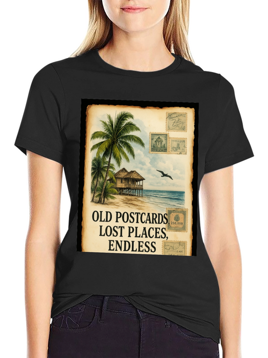 Island Getaway Black Graphic Tee