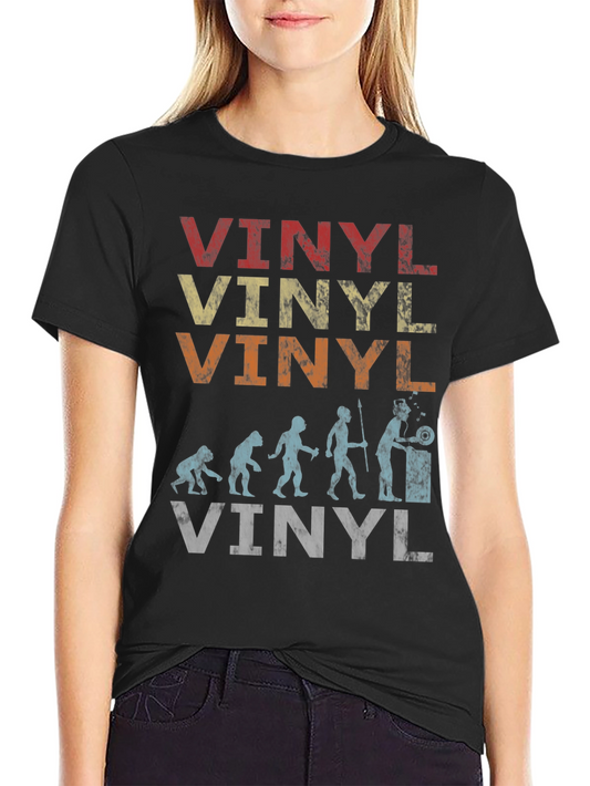 Vintage Vinyl Evolution T-Shirt - Music Lover Tee