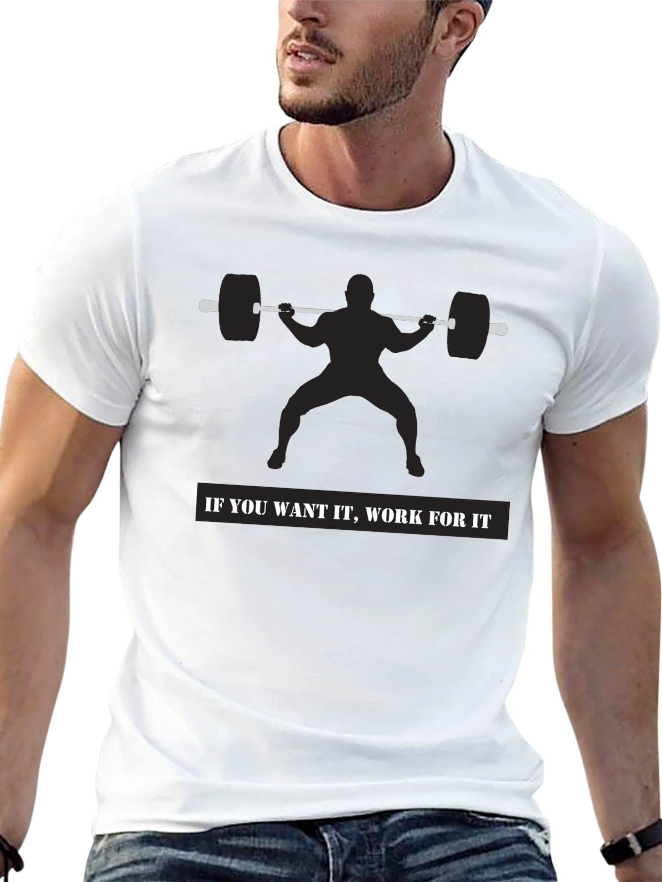 Motivational Workout Shirt - Squat Design