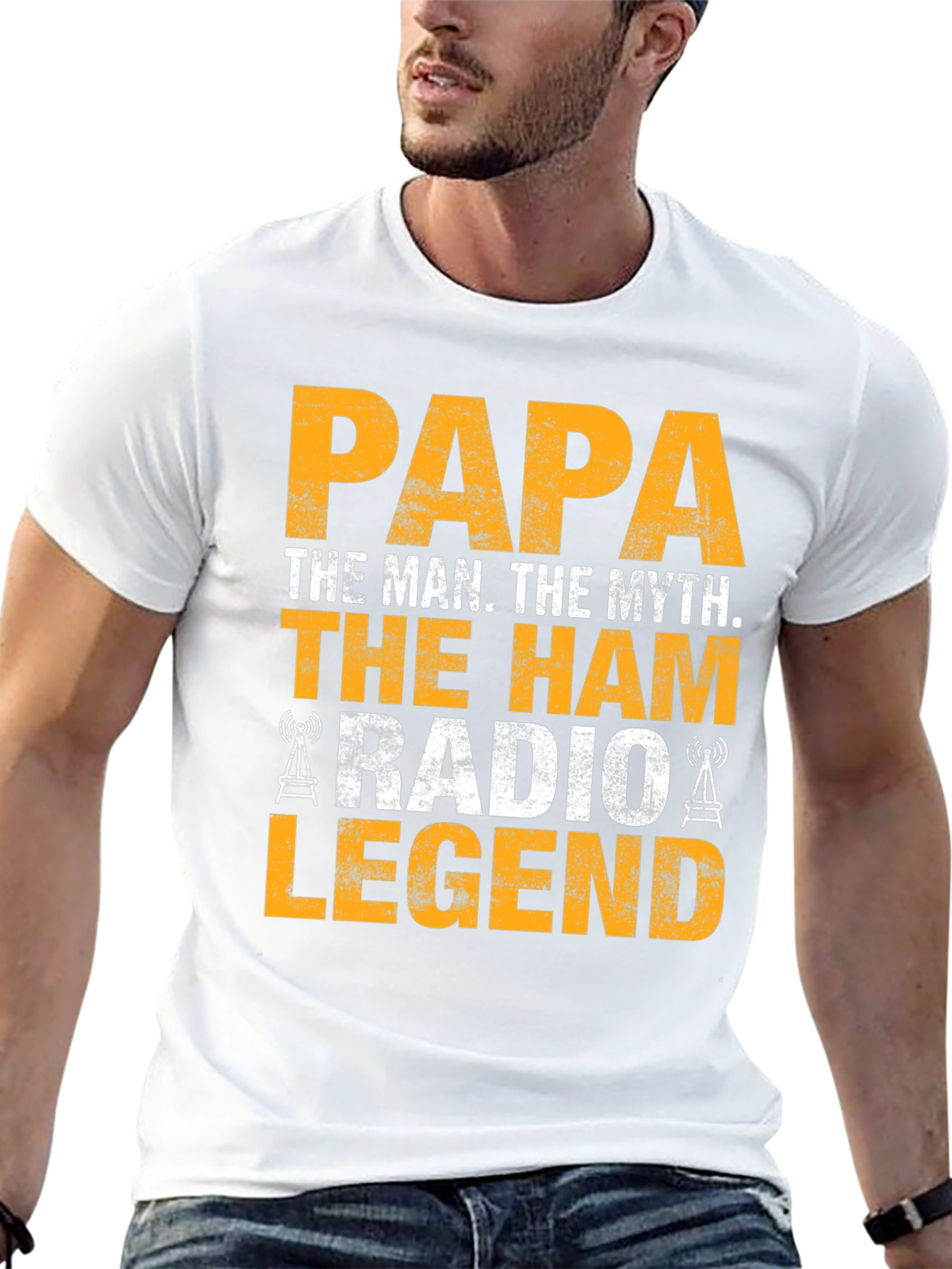 Papa The Man The Myth Ham Radio Legend T-Shirt