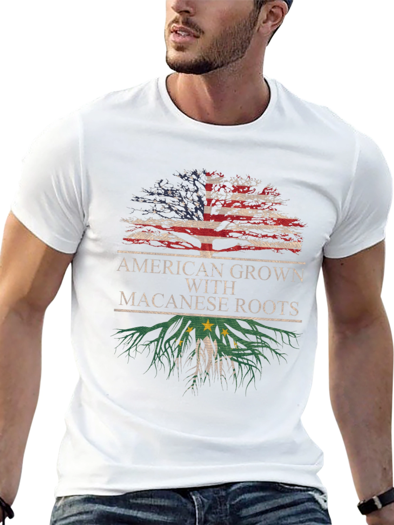 American Grown Macanese Roots T-Shirt