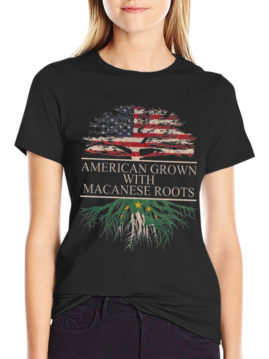 American Grown Macanese Roots T-Shirt