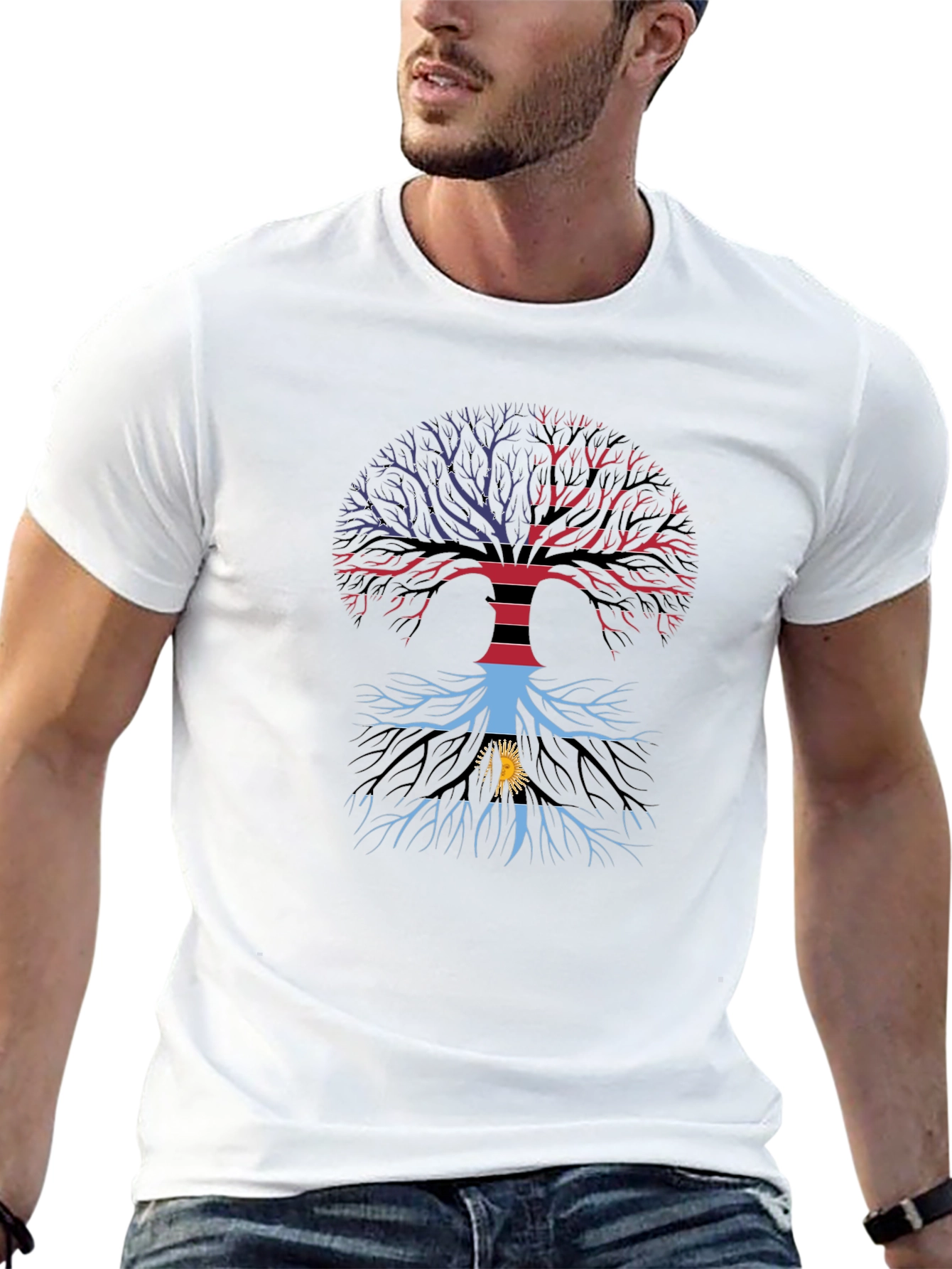 Tree of Life Flag Graphic Tee - Antigua Roots