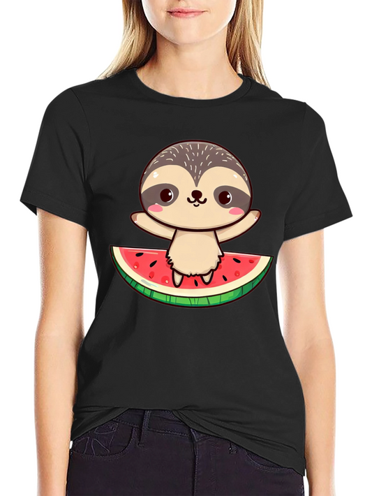 Cute Sloth Watermelon T-Shirt