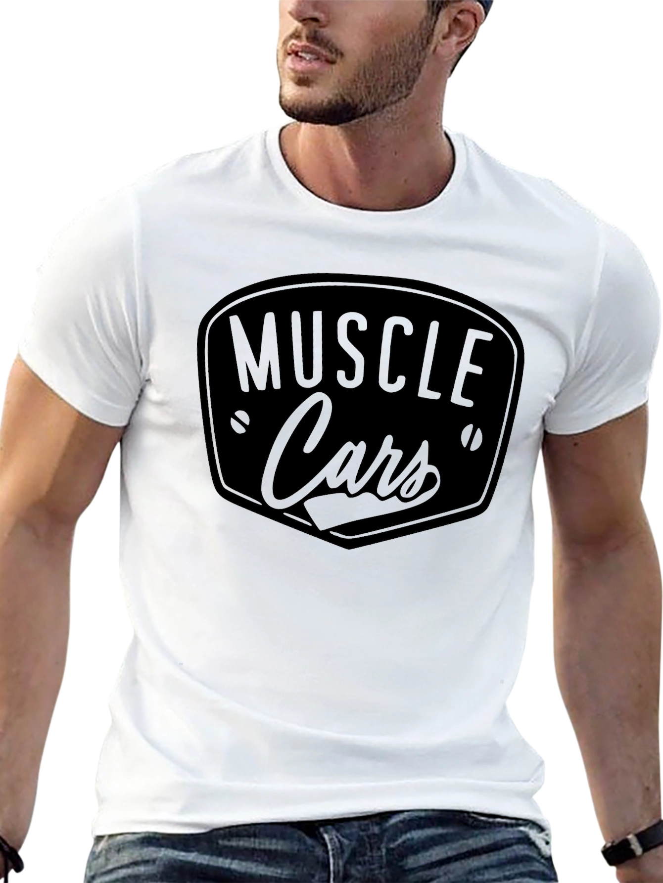 Muscle Cars Graphic Tee - Mens Black T-Shirt