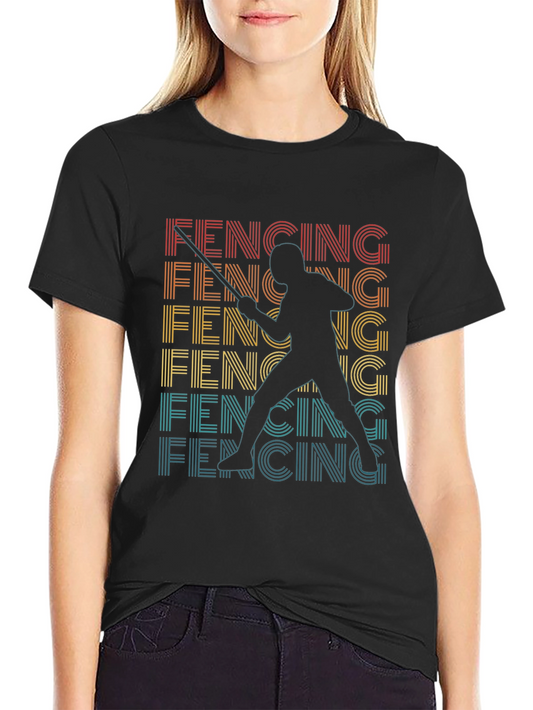 Fencing Silhouette Graphic Tee
