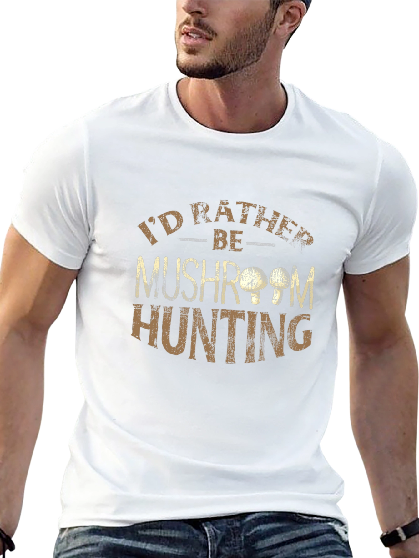 Mushroom Hunting Graphic Tee