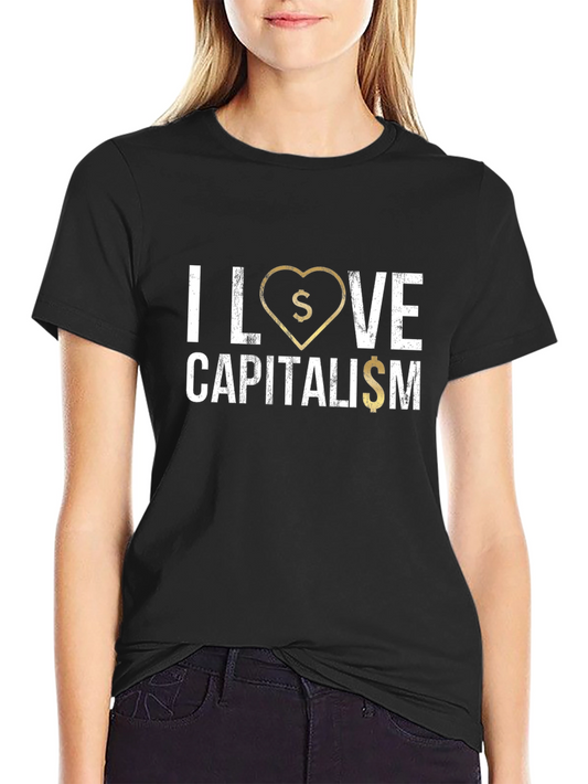 I Love Capitalism Black T-Shirt