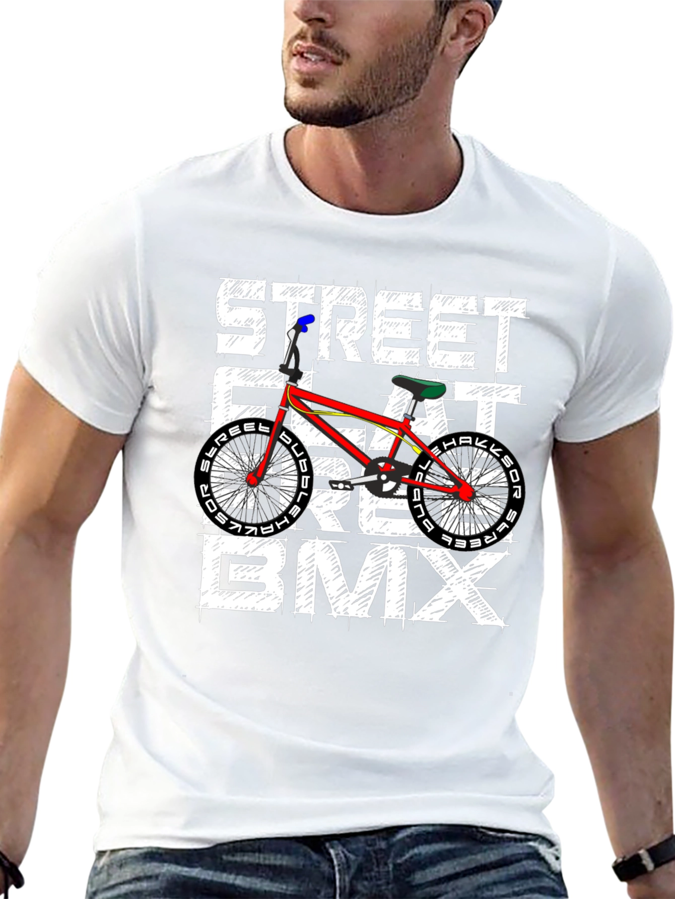 Street Flat Ride BMX Graphic Tee