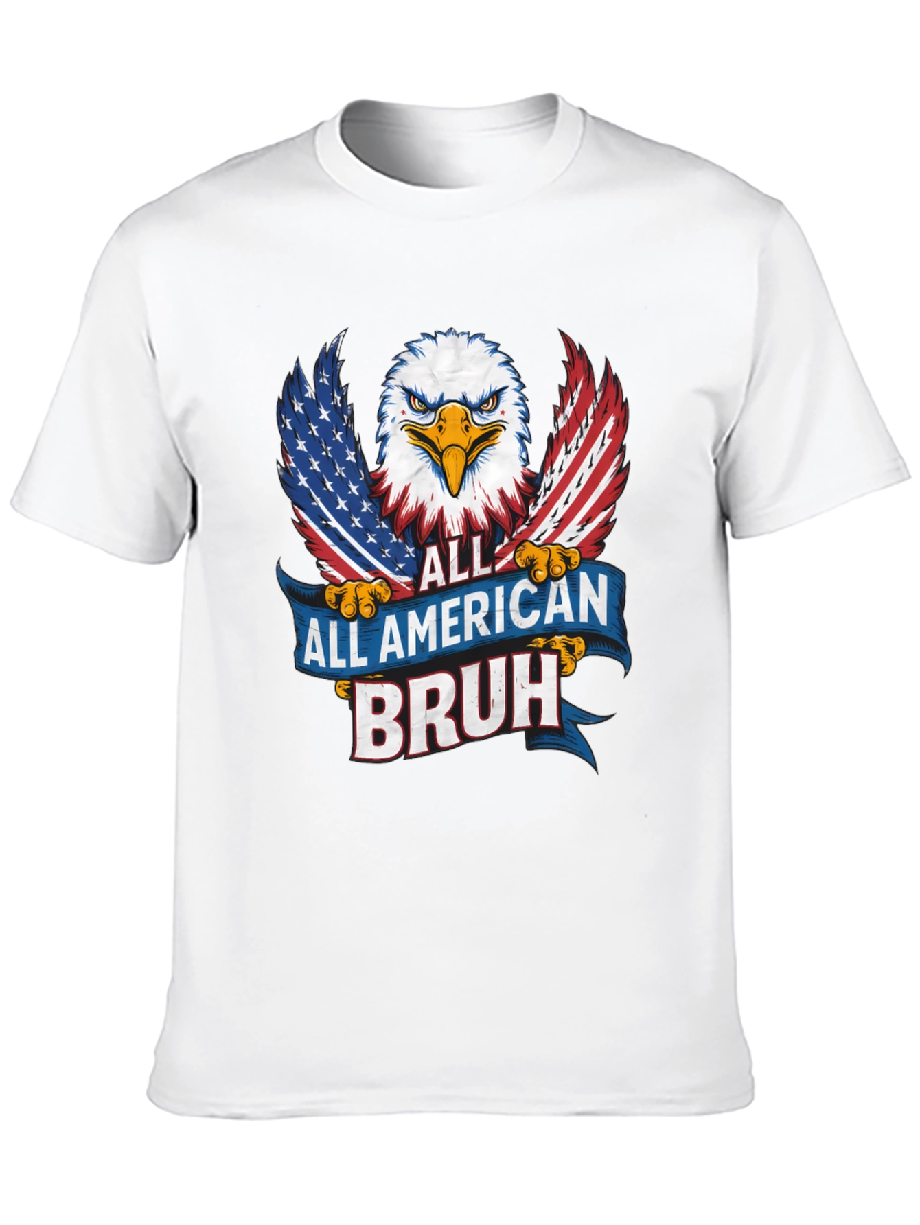 All American Bruh Eagle Graphic T-Shirt