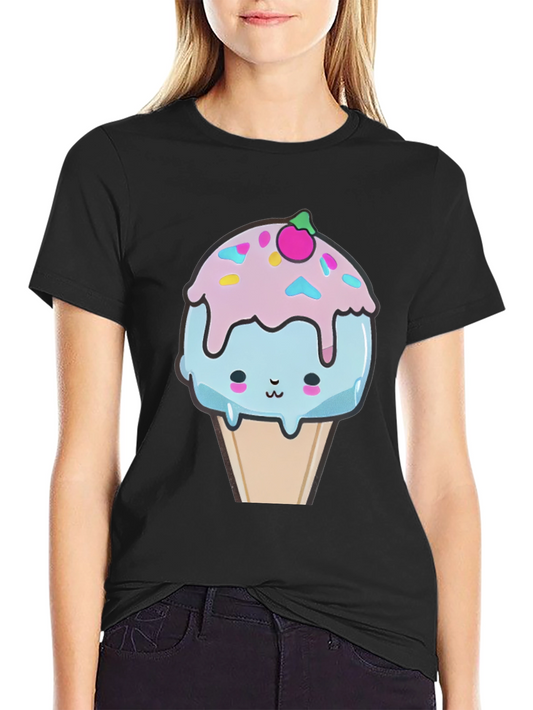 Kawaii Ice Cream Graphic Tee - Fun & Unique!