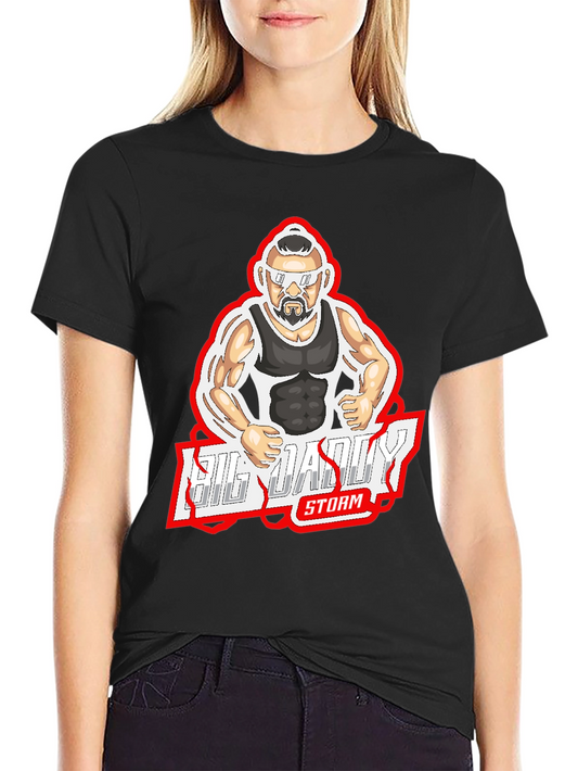 Big Daddy Storm Graphic Tee - Black Cotton T-Shirt