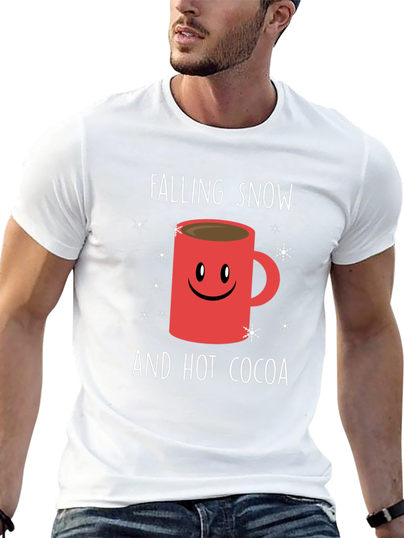 Falling Snow and Hot Cocoa Graphic Tee