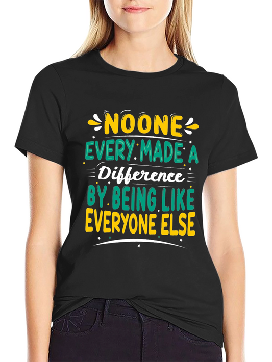 Inspirational Graphic Tee - Be Different!