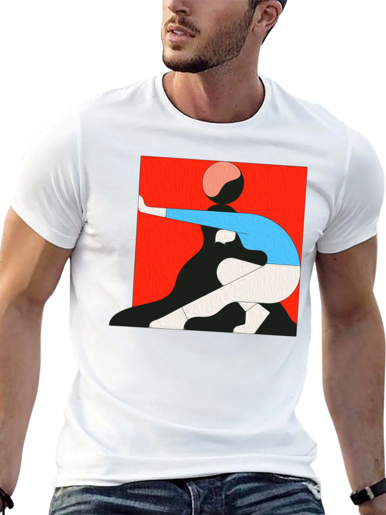 Abstract Graphic Tee - Modern Art Shirt