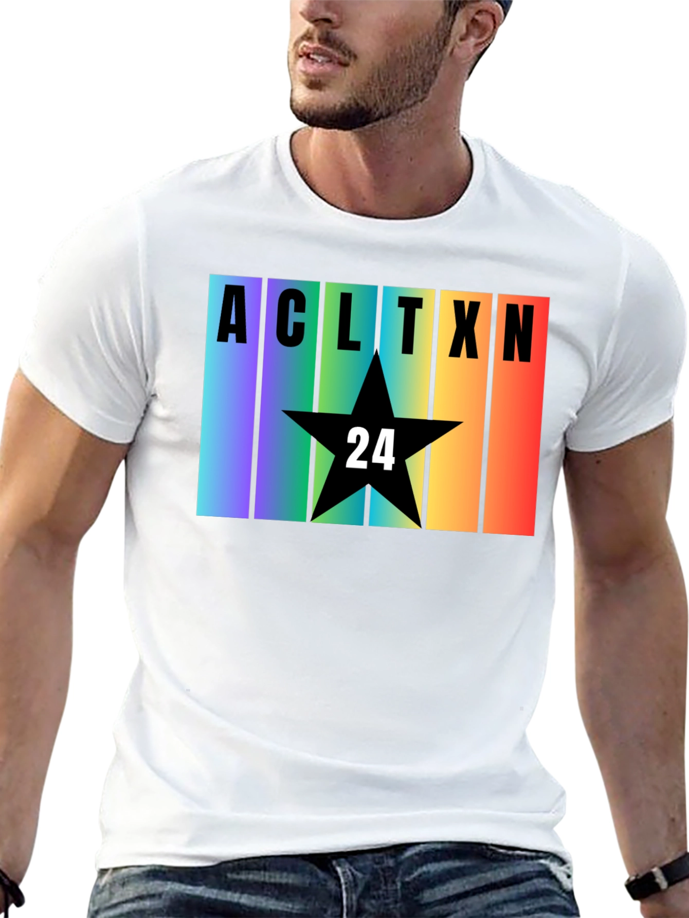 Austin TX Rainbow T-Shirt - Star 24 Design